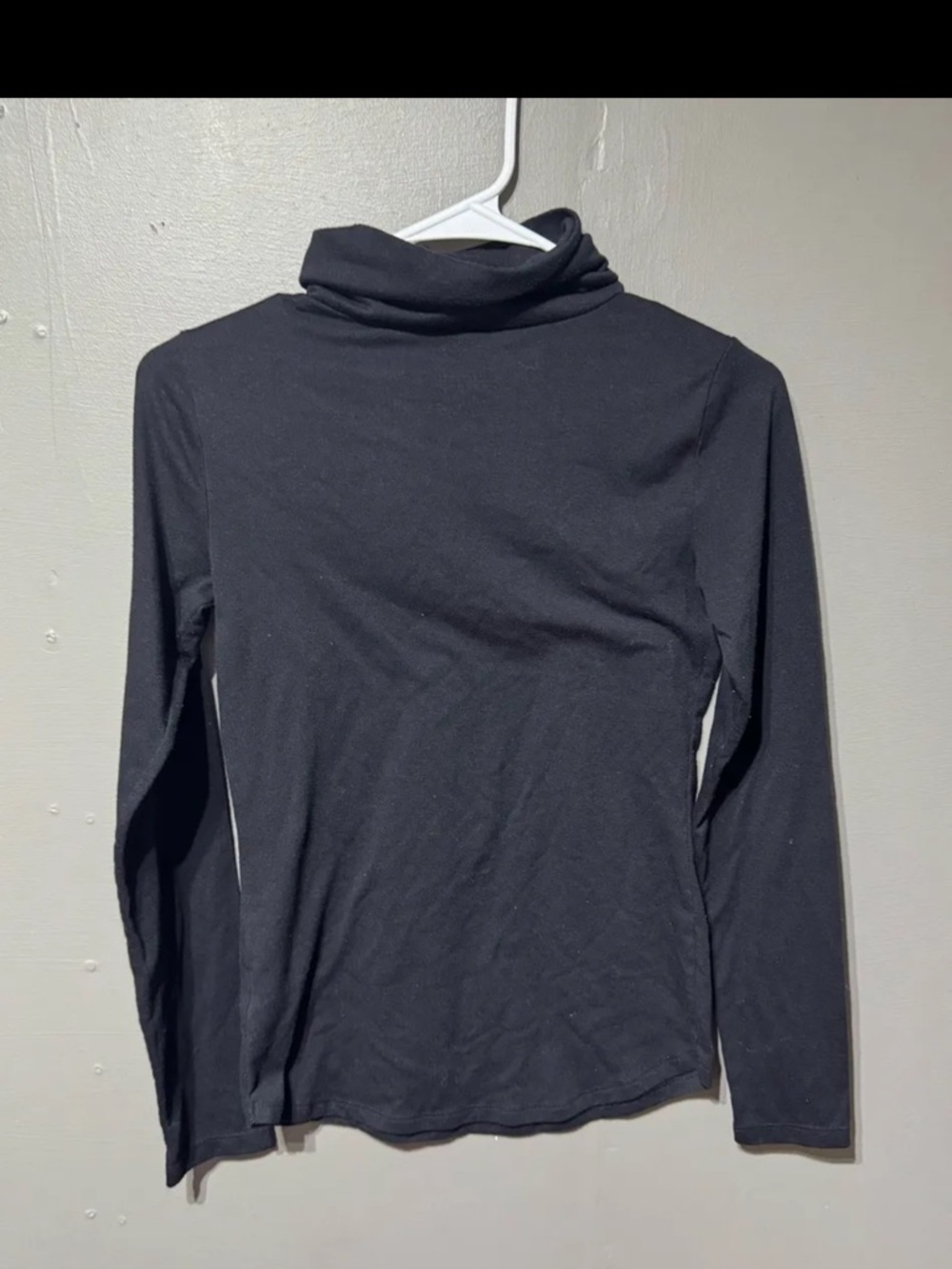 SHEIN Black Long Sleeve Turtleneck Top